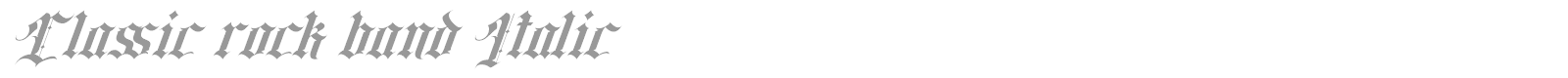 Classic Rock Band font preview